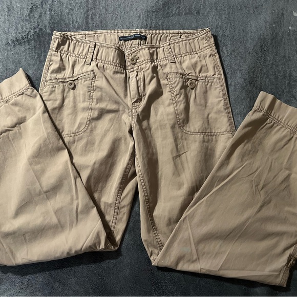 GAP Cargos pants/capri wide/straight leg Size 10 - Picture 1 of 8